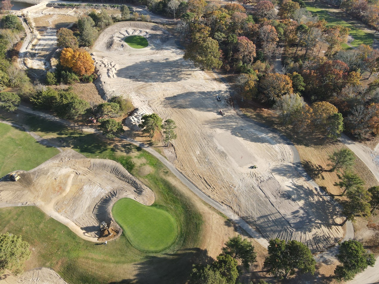 golf course renovation work